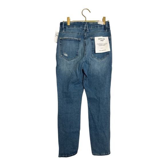 Good American Good Legs Crop Women's Blue Jeans - Picture 2 of 8